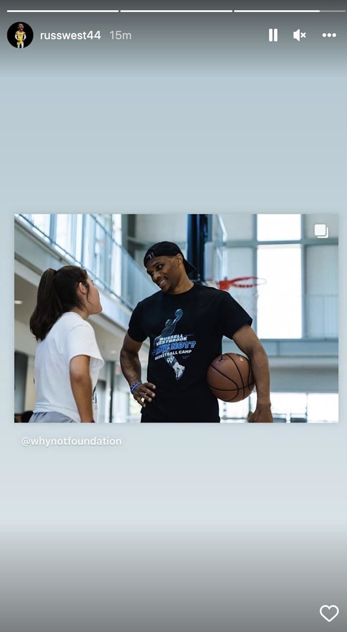 Russell Westbrook's Instagram Story 